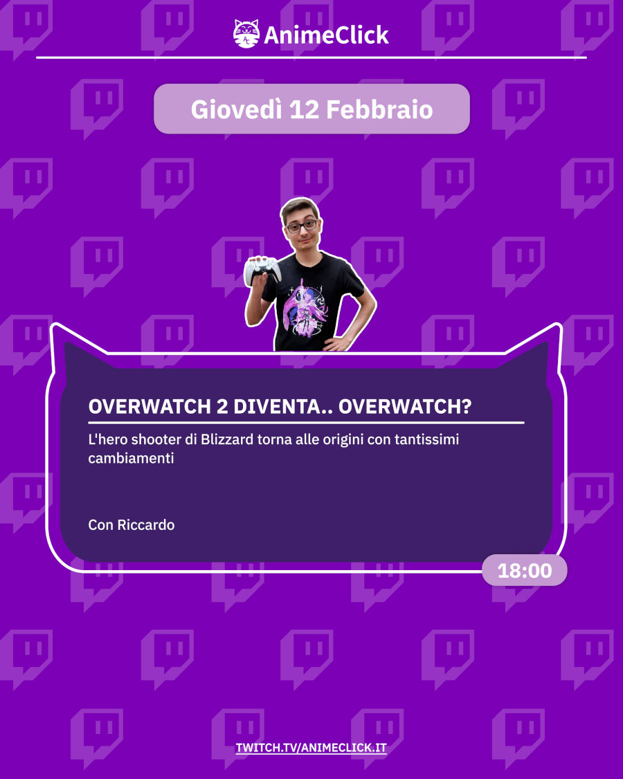 AnimeClick su Twitch: programma dal 9 al 15 febbraio
